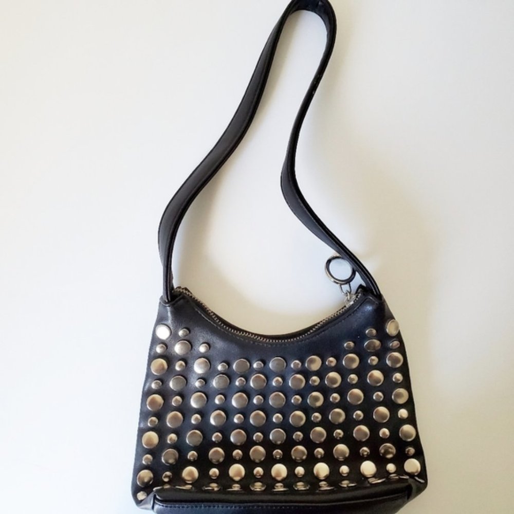 Nine West purse black silver studs